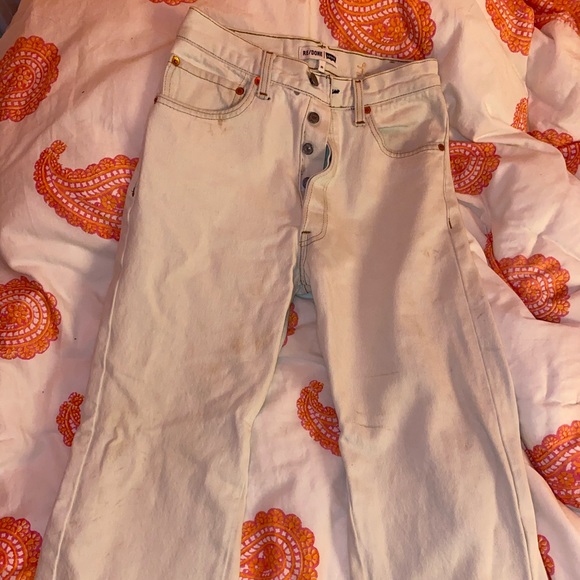 Re/Done vintage white Levi’s - Picture 1 of 3
